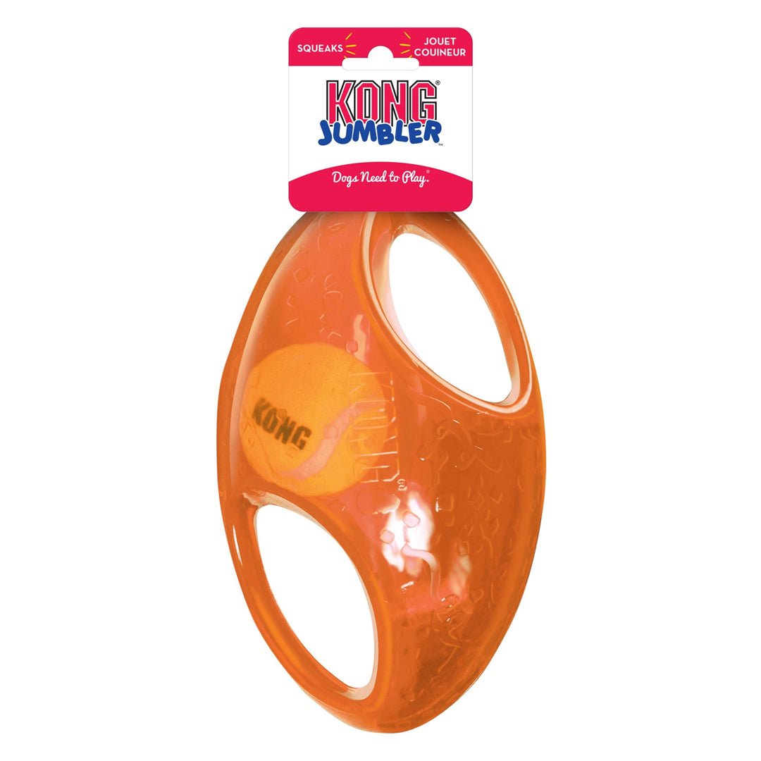 KONG Jumbler Football Dog Toy – Large/XL - Pets Perfect