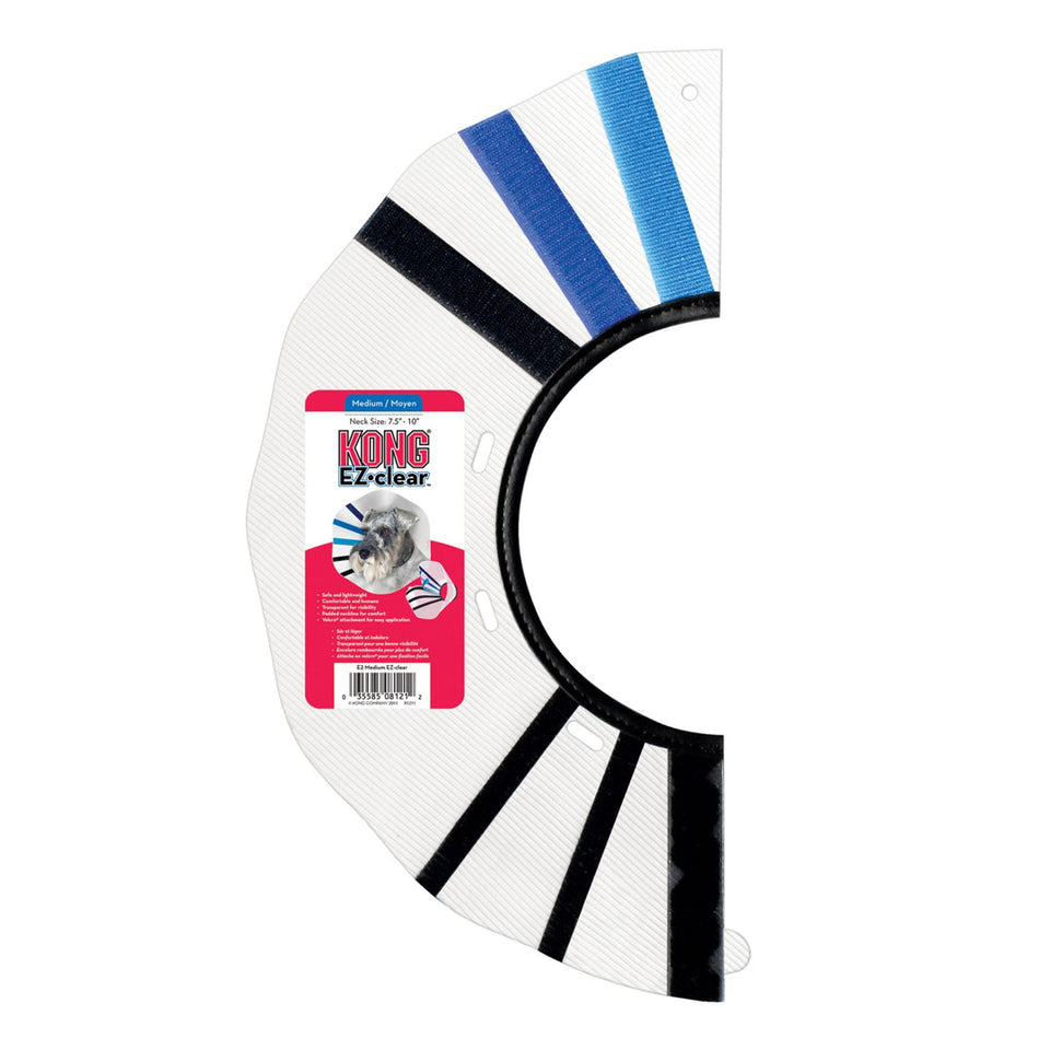 KONG E-Dog Collar Clear/Blue/Black Medium