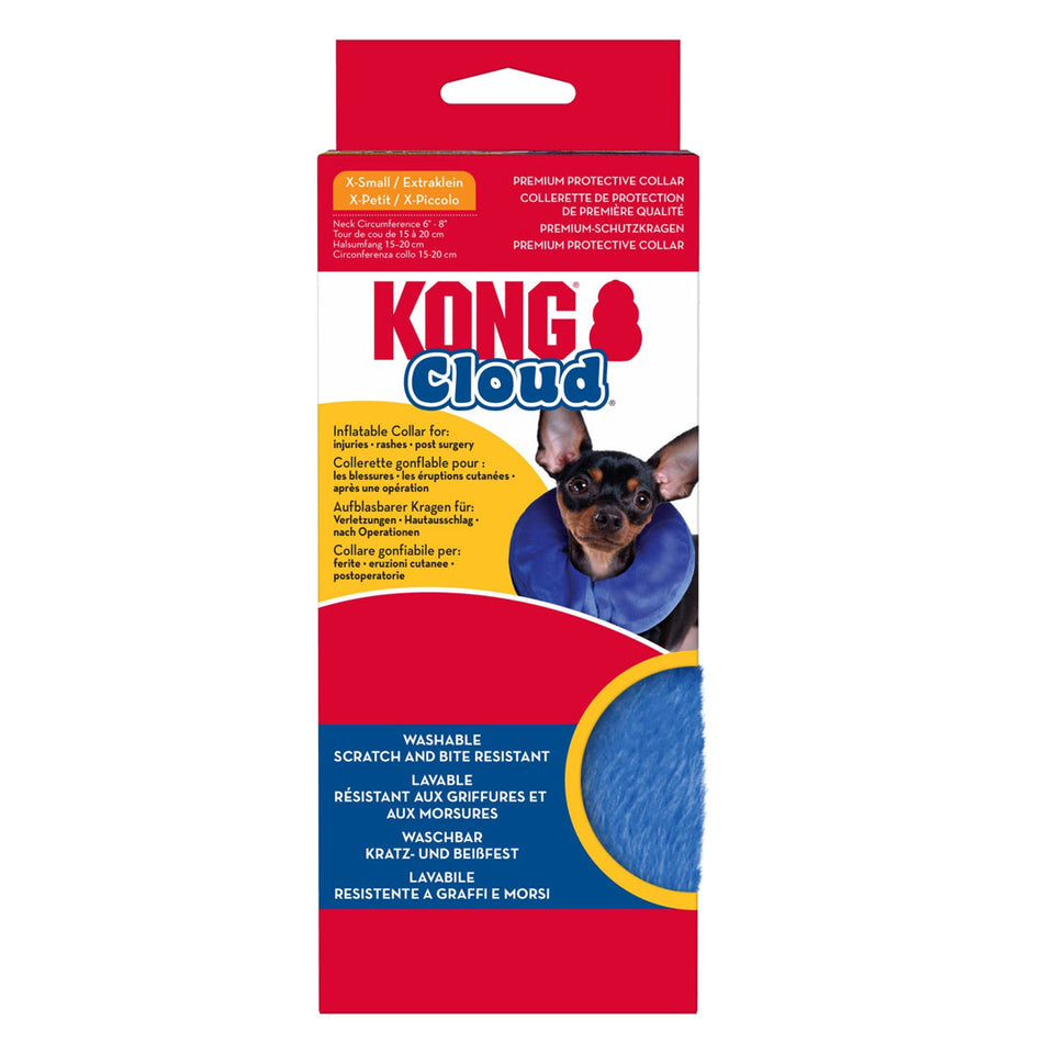 KONG Inflatable E-Dog Collar Blue X-Small