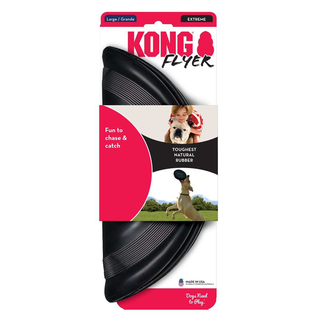 KONG Extreme Flyer Dog Toy Black 1ea/LG - Pets Perfect