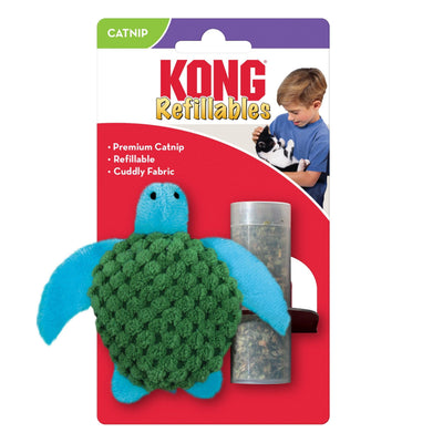 KONG Refillables Catnip Turtle Cat Toy Green 1ea/One Size Default Title