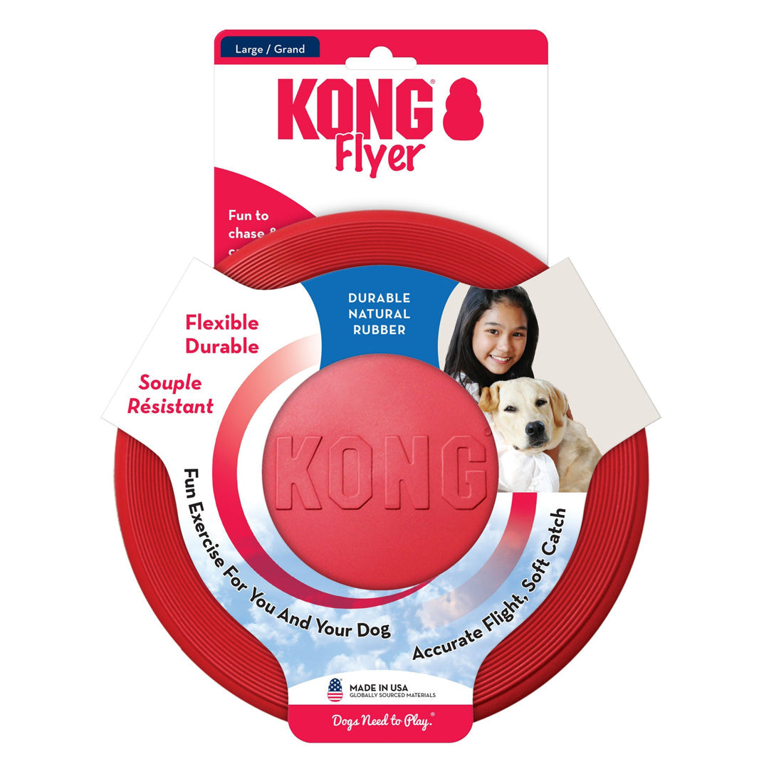 KONG Flyer Dog Toy, Red Large