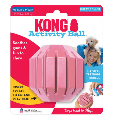 Kong Activity Ball Puppy Toy Assorted 1ea/Md Default Title