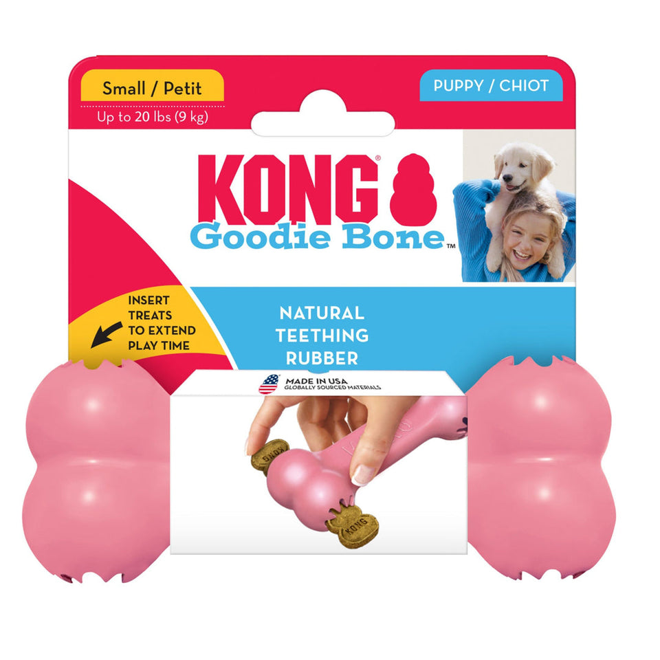 KONG Goodie Bone Puppy Dog Toy Assorted Small