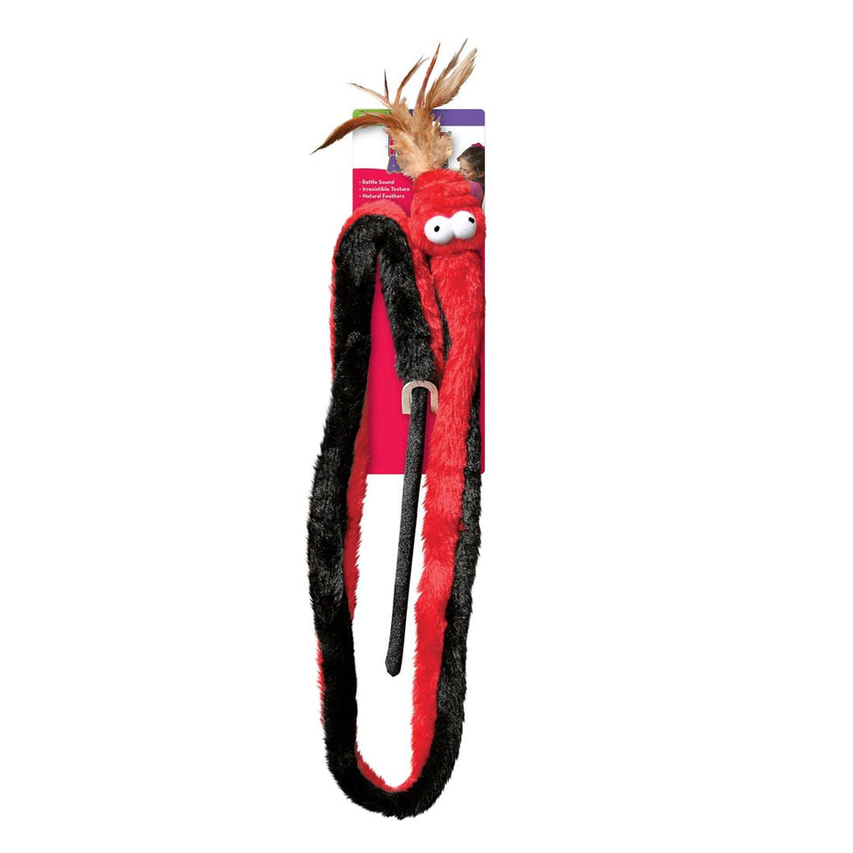 KONG Active Plush Snake Teaser Cat Toy Assorted