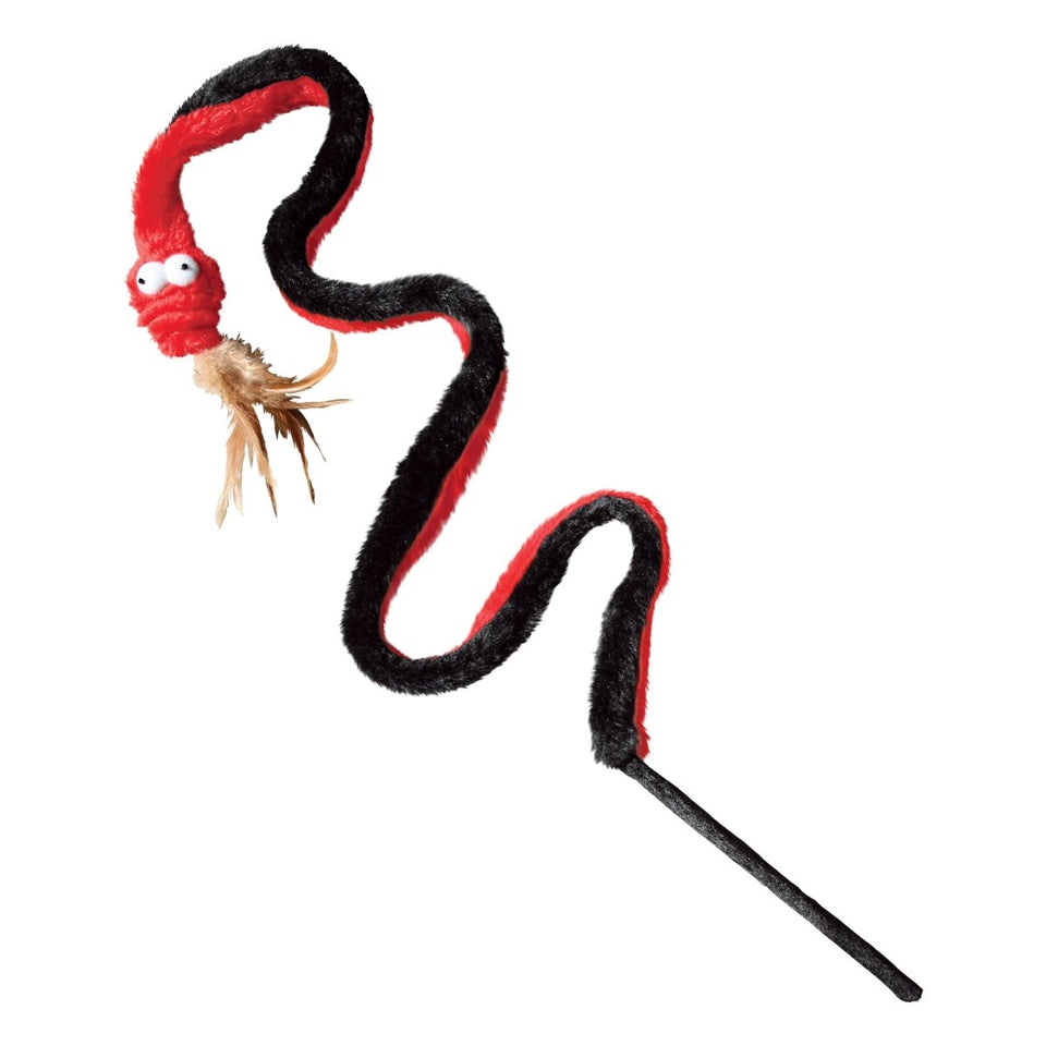KONG Active Plush Snake Teaser Cat Toy Assorted, view 2
