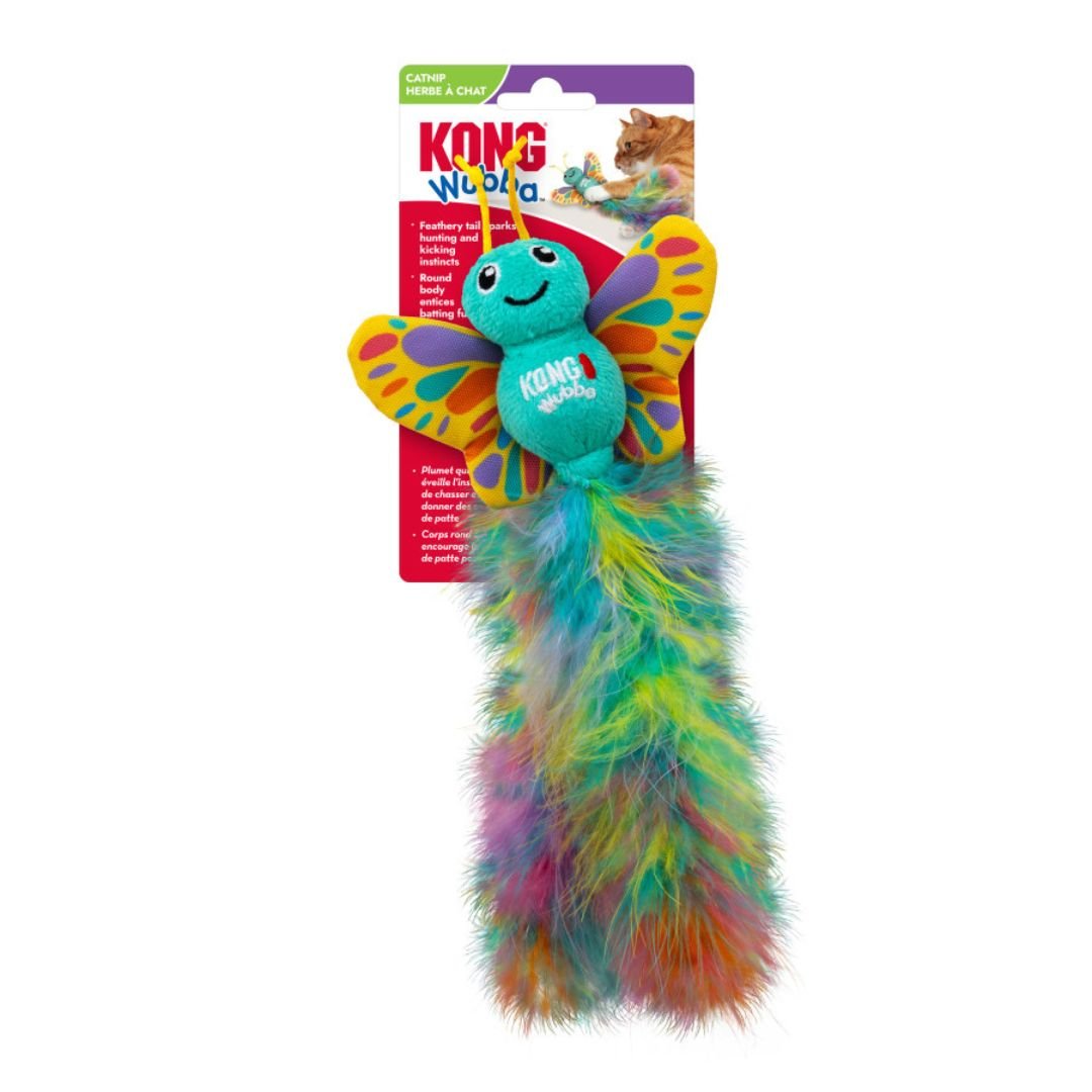 KONG Cat Wubba Butterfly Cat Toy 1ea - Pets Perfect