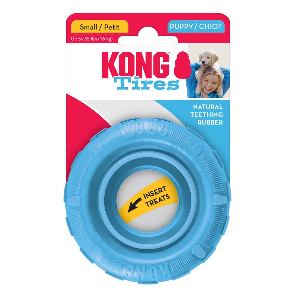 KONG Puppy Tires Dog Toy Assorted Small