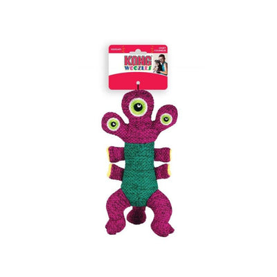 KONG Woozles Squeaker Dog Toy Pink Medium