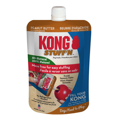 KONG Stuff'N Dog Treat Paste Pouch Peanut Butter, 6 oz