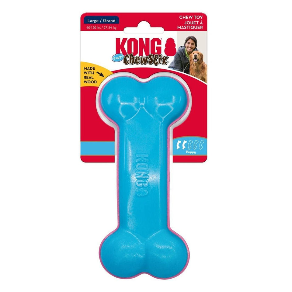 KONG ChewStix Puppy Curved Bone Dog Toy, Large (2 ct)