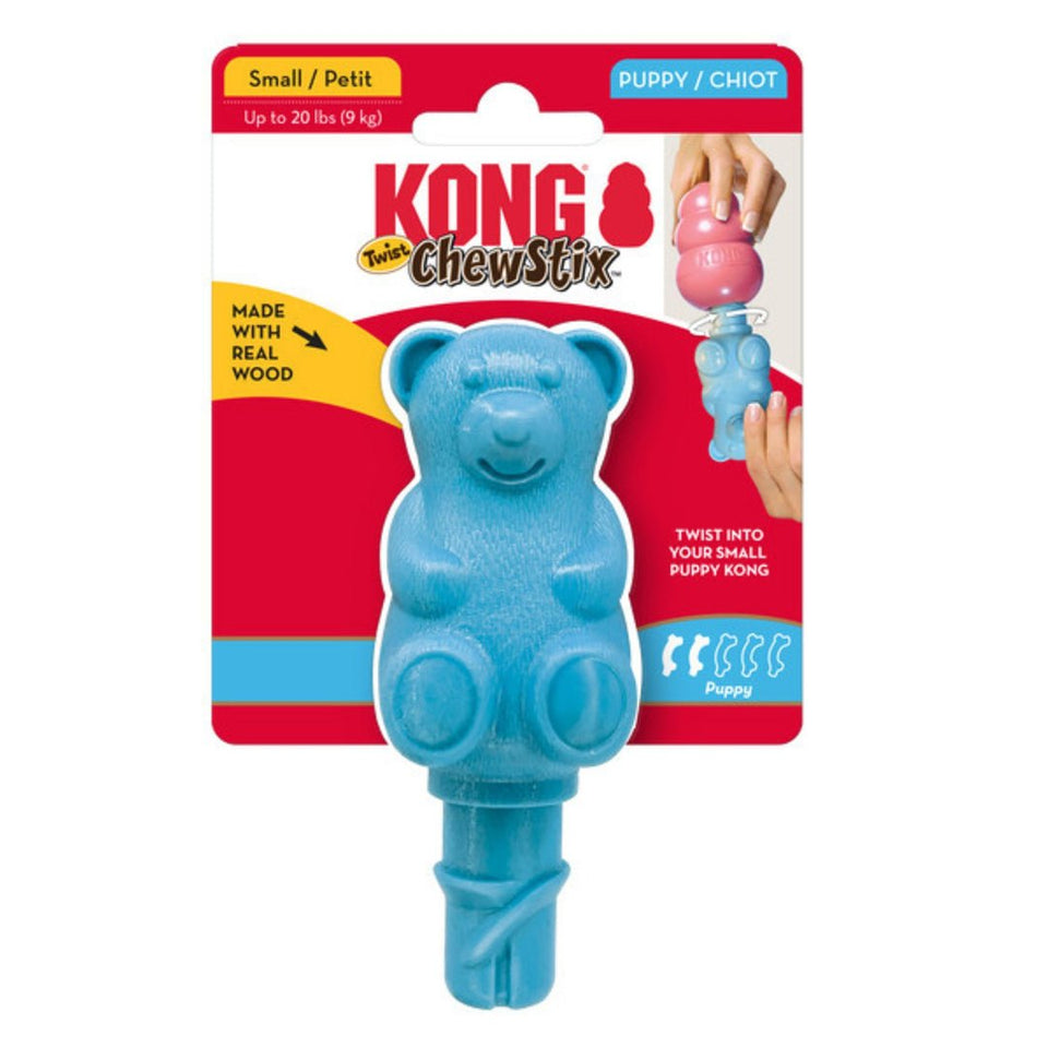 KONG ChewStix Puppy Twist Dog Toy, Small