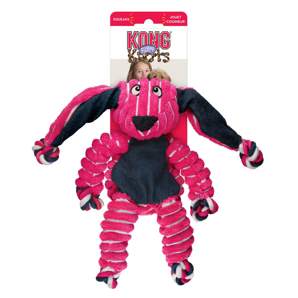 KONG Floppy Knots Bunny Dog Toy Small/Medium