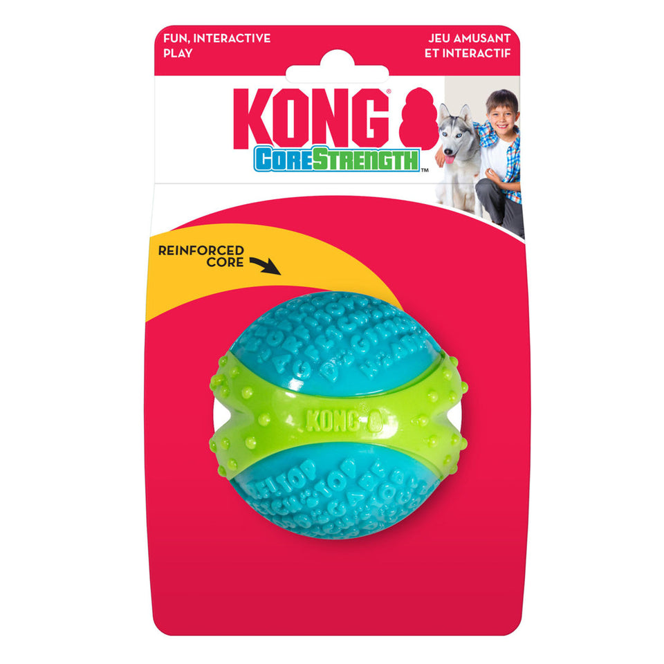 KONG Corestrength Dog Toy Ball, Blue Large