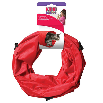 KONG Cat Tunnel Cat Toy Red