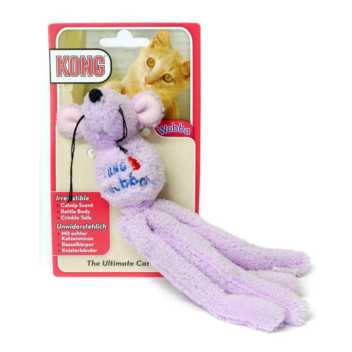 KONG Wubba Mouse Catnip Toy Assorted 1ea/One Size - Pets Perfect