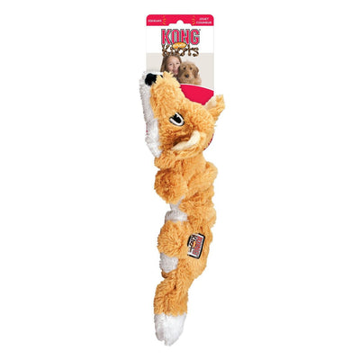 KONG Scrunch Knots Fox Dog Toy Orange Small/Medium