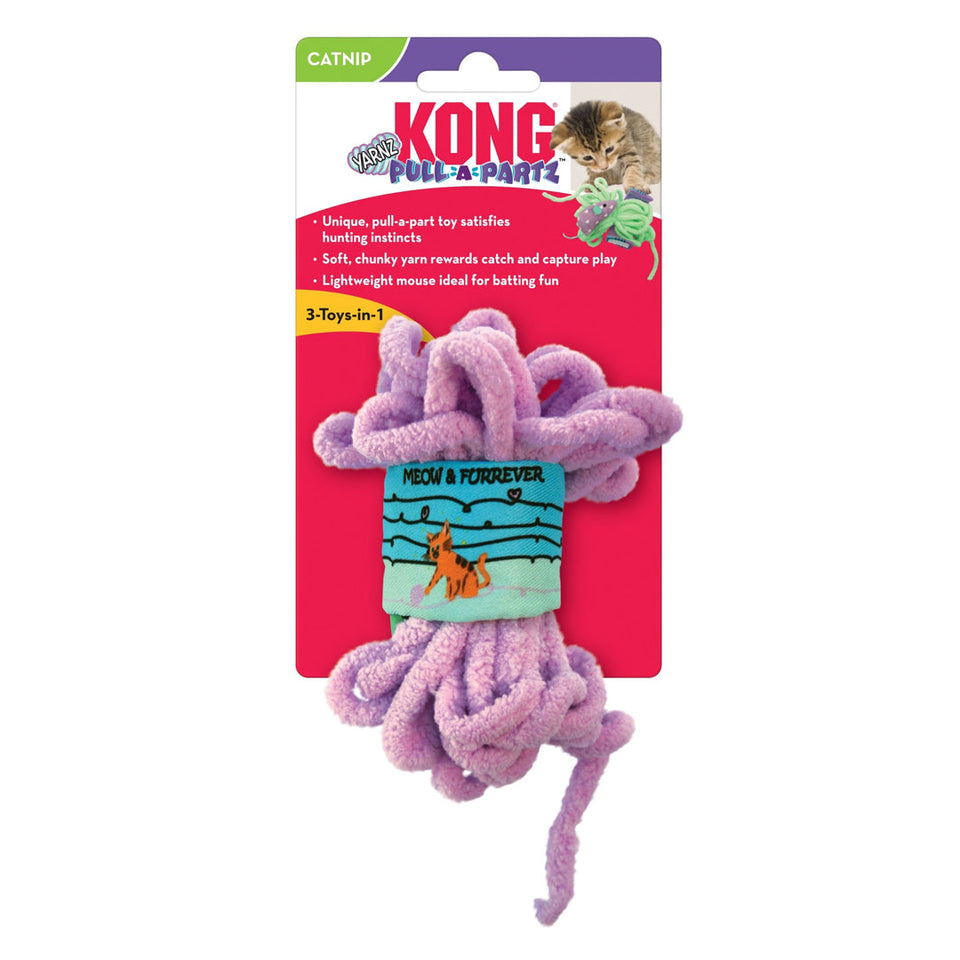 KONG Pull-A-Partz Yarnz Cat Toy