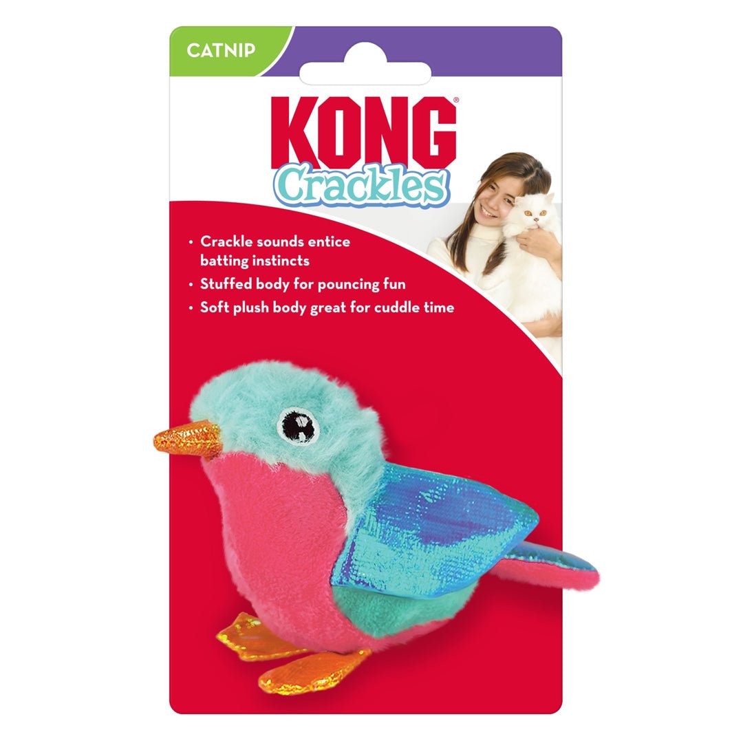 KONG Crackles Tweetz Bird Catnip Toy Multi - Color 1ea/One Size - Pets Perfect