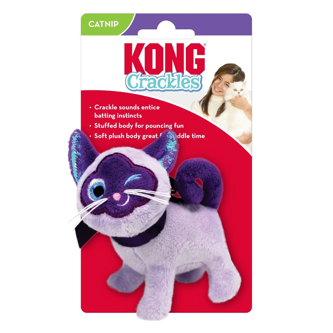 KONG Crackles Winz Catnip Toy Purple 1ea/One Size - Pets Perfect