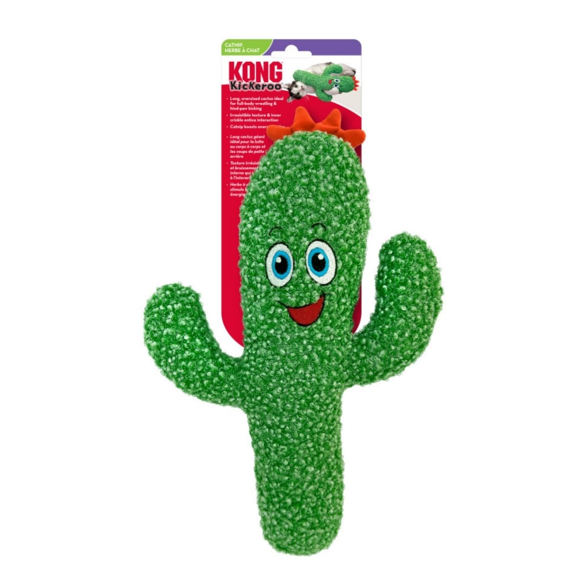 KONG Kickeroo Cactus Cat Toy 1ea/One Size - Pets Perfect