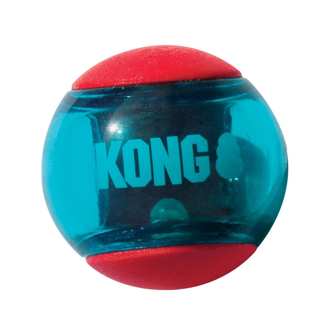 KONG Squeezz Action Ball Dog Toy Red 1ea/MD - Pets Perfect