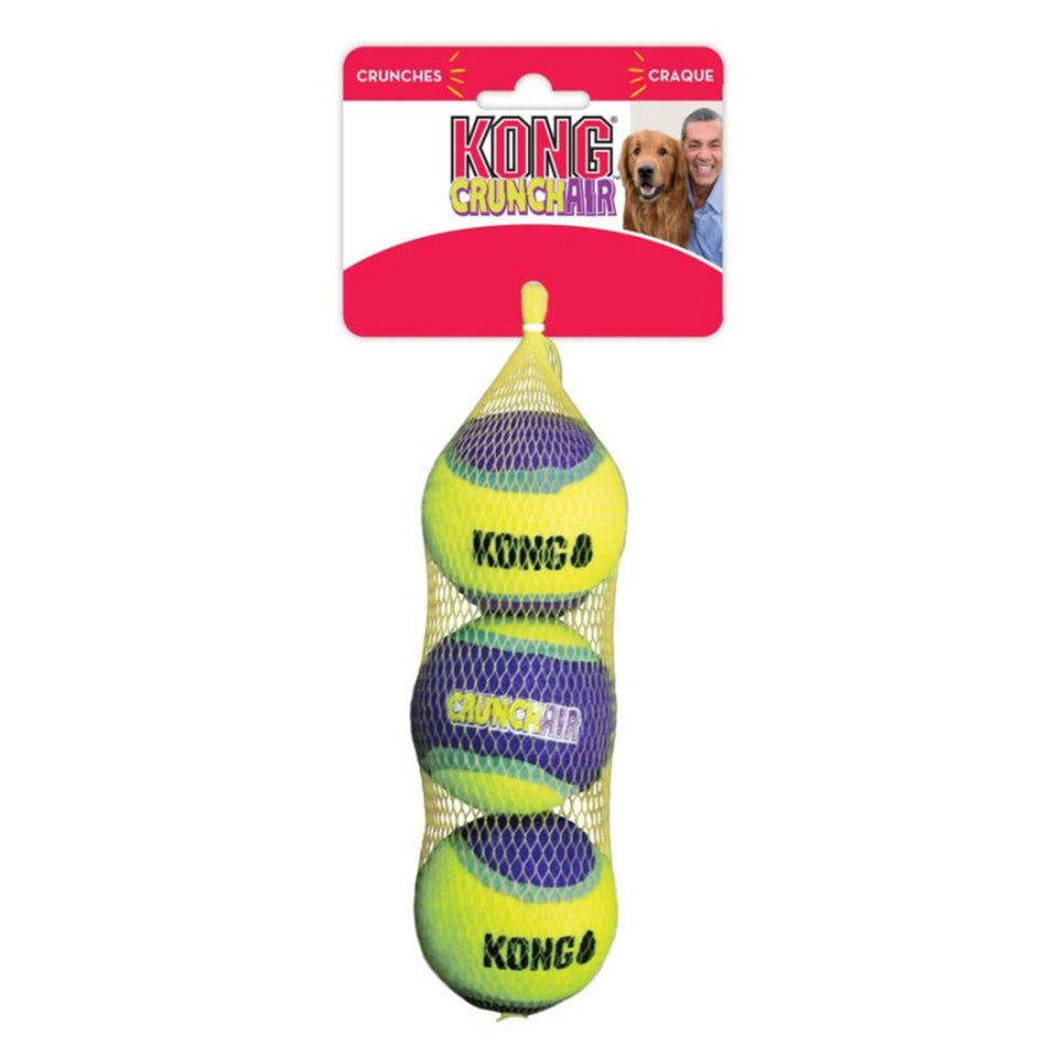 KONG Crunch Air Balls Dog Toy Purple Medium, 2-Count