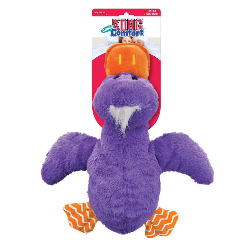 KONG Comfort Duck Jumbo Dog Toy Assorted X-Large