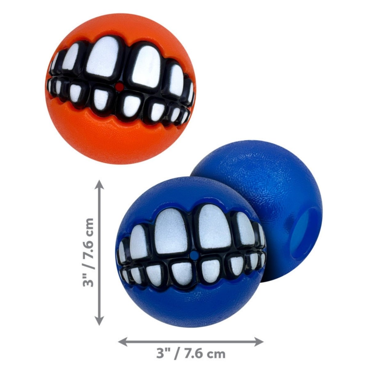 KONG Grinz by Rogz Variety Ball Dog Toys 1ea/LG, 2 pk - Pets Perfect