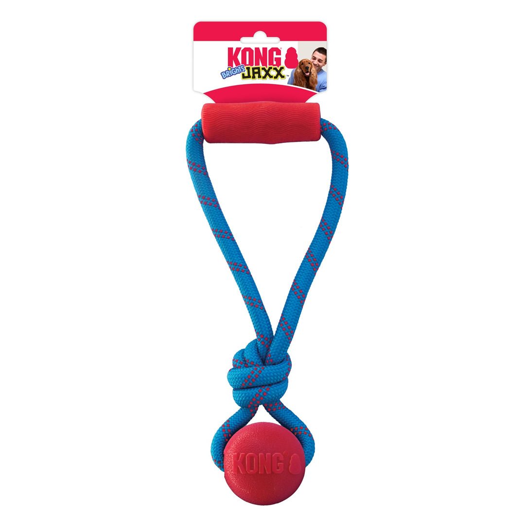 KONG Jaxx Brights Tug Ball Dog Toy – Medium - Pets Perfect