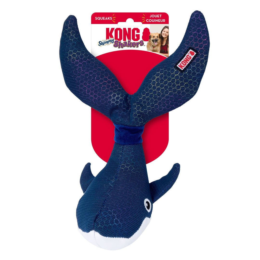 KONG Shakers Shimmy Dog Toy Whale 1ea/MD - Pets Perfect