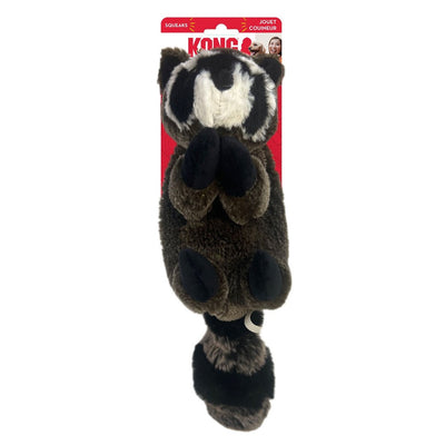 KONG Wild Low Stuff Creatures Dog Toy Raccoon Medium