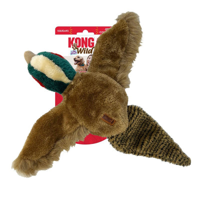 KONG Wild Low Stuff Creatures Dog Toy Pheasant Medium