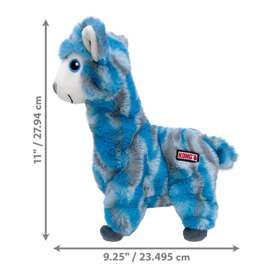KONG Low Stuff Stripes Llama Dog Toy - Medium, view 2