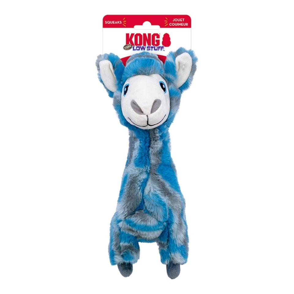 KONG Low Stuff Stripes Llama Dog Toy - Medium