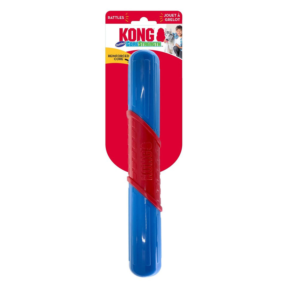 KONG CoreStrength Rattlez Dog Toy Stick - Large