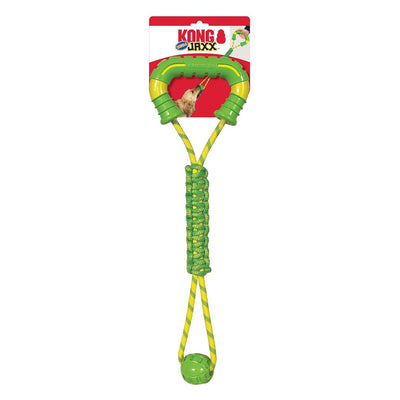 KONG Jaxx Mega Tug Dog Toy - Yellow & Green