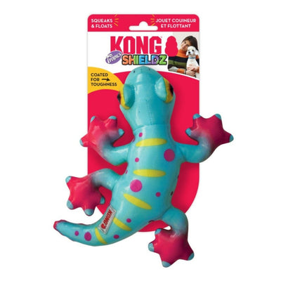KONG Shieldz Tropics Dog Toy Gecko Green Medium