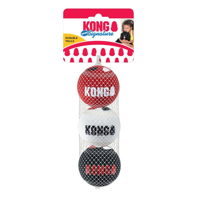 KONG Signature Sport Balls Dog Toy Medium, 3 ct