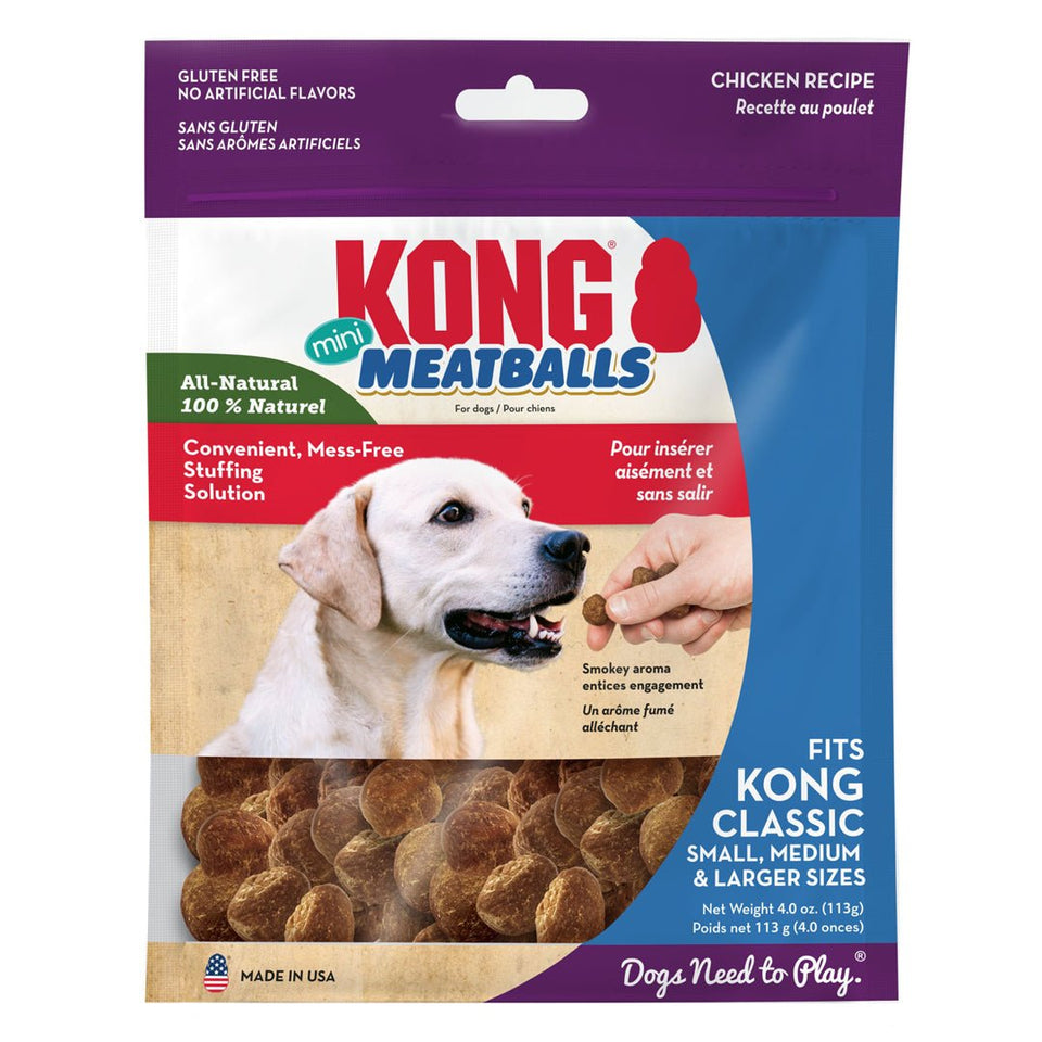 KONG Meatballs Dog Treat Mini 4 oz