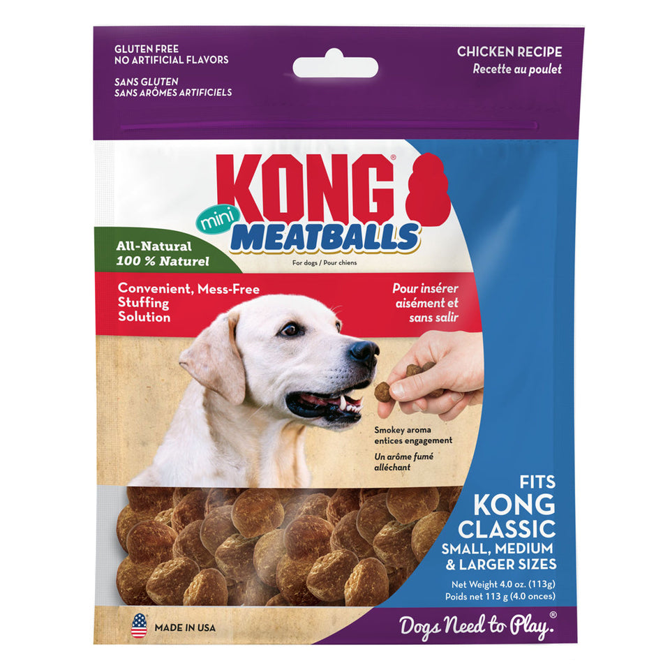 KONG Meatballs Dog Treat Mini 4 oz