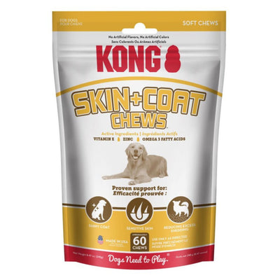 KONG Skin & Coat Soft Chews Dog Treats 60 ct
