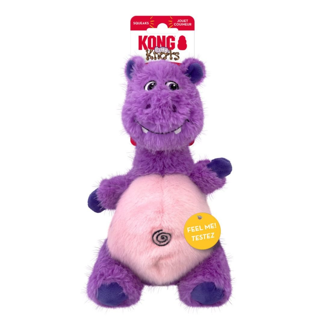 KONG Knots Belly Hippo Plush Dog Toy – Medium/Large - Pets Perfect