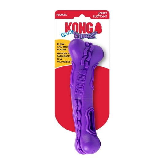 KONG Squeezz Flex Bone Dog Toy 1ea/MD - Pets Perfect