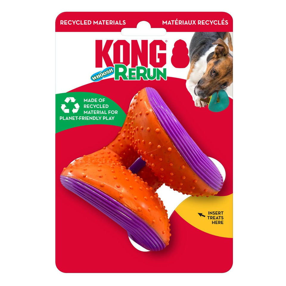 KONG Rerun Whoosh Ball Dog Toy Assorted Small/Medium