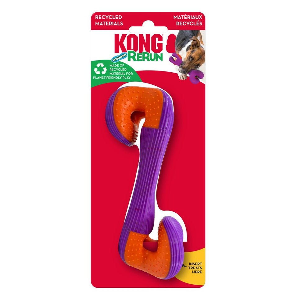 KONG Rerun Whoosh Bone Dog Toy Assorted Small/Medium