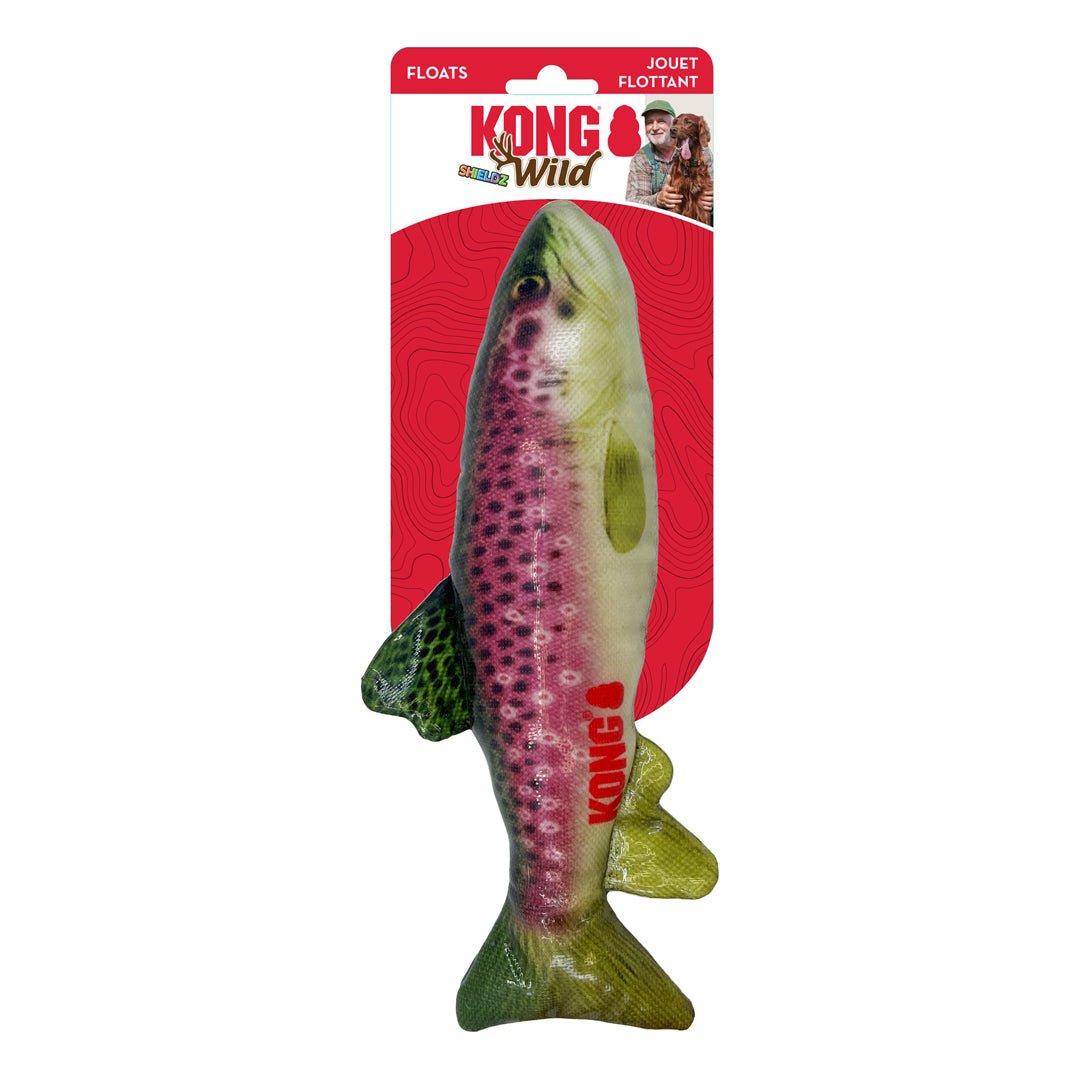 KONG Wild Shieldz Dog Training Fish Dummy Trout 1ea/MD - Pets Perfect