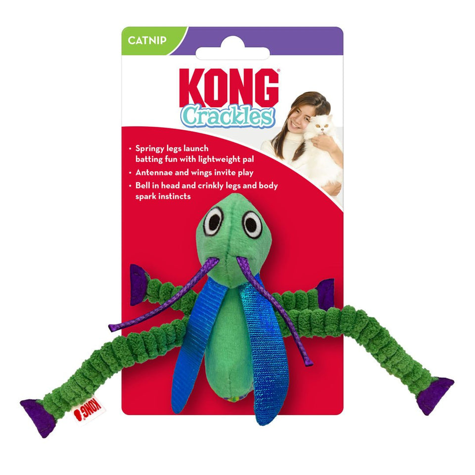 KONG Crackles Grasshopper Cat Toy