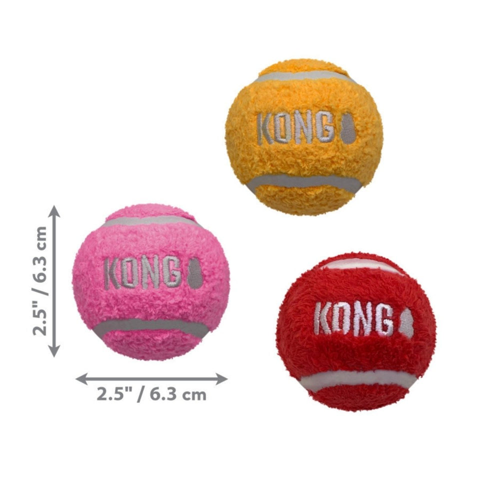 KONG Sport Softies Balls Dog Toy Assorted, Medium, Bulk, view 3