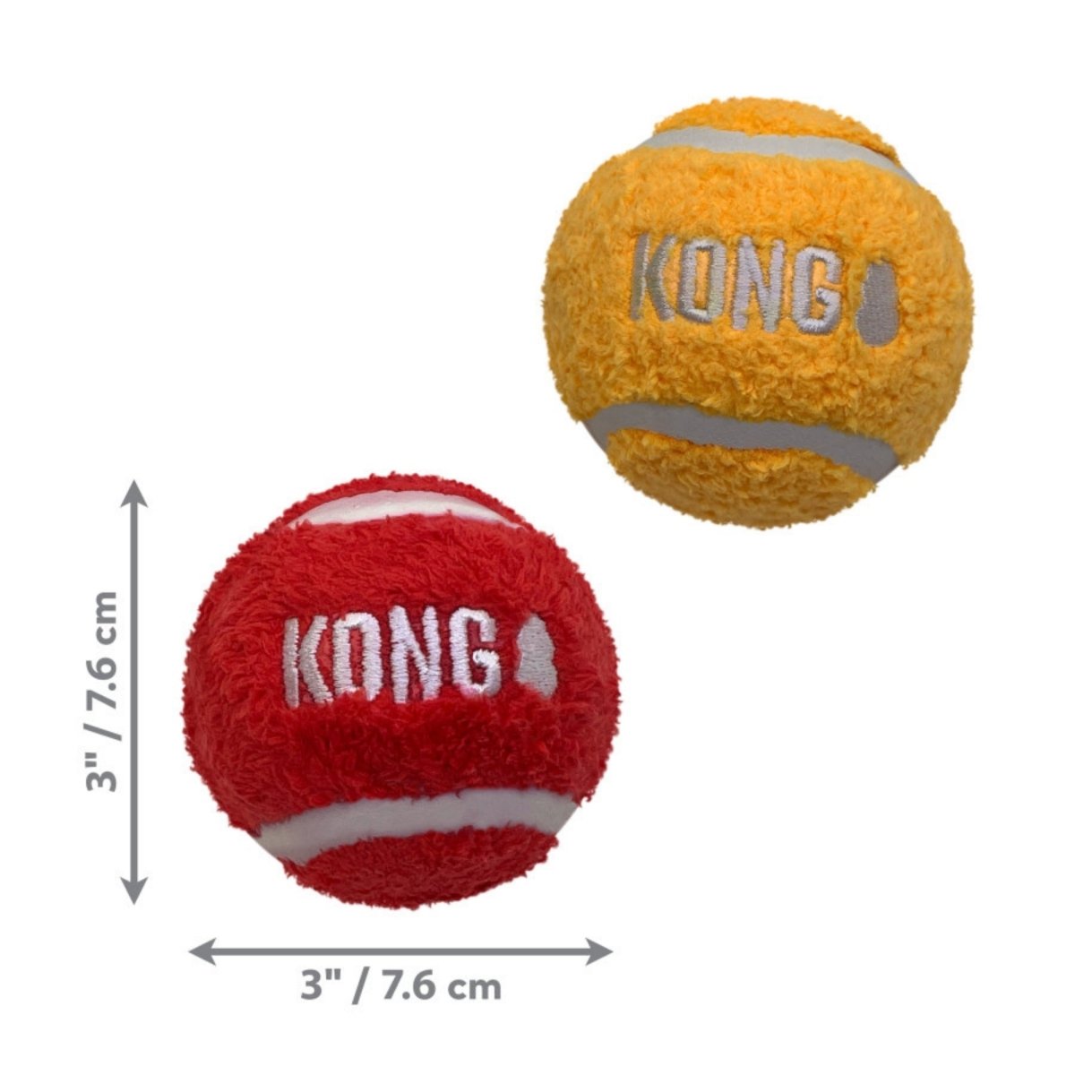 KONG Sport Softies Balls Dog Toy Assorted, 1ea/LG, 2Pc - Pets Perfect